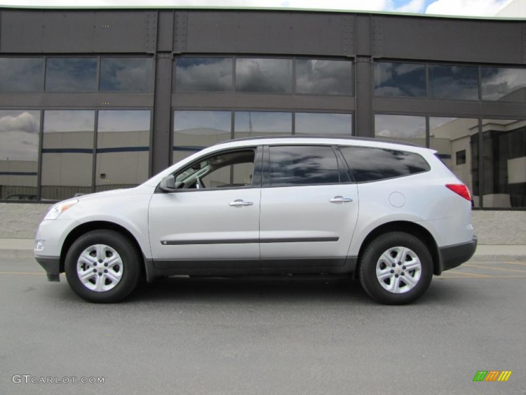 Silver Ice Metallic 2010 Chevrolet Traverse LS AWD Exterior Photo #49101560