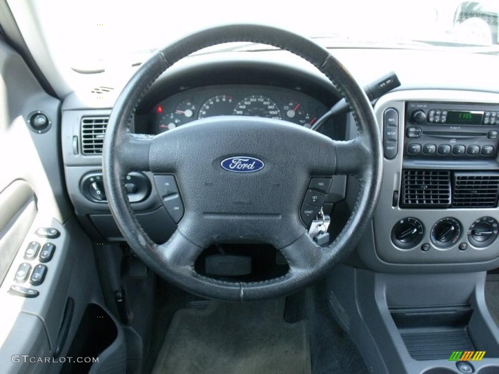 2005 Ford Explorer XLT Graphite Steering Wheel Photo #49101851