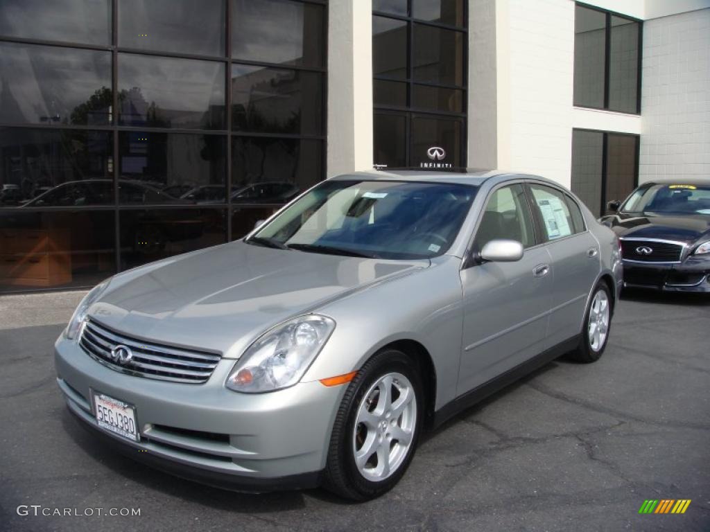 2004 G 35 Sedan - Desert Platinum Metallic / Graphite photo #1