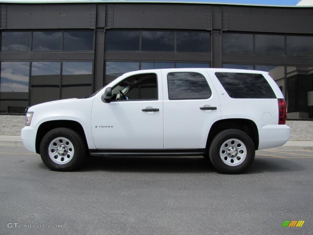 Summit White 2008 Chevrolet Tahoe LS 4x4 Exterior Photo #49102370