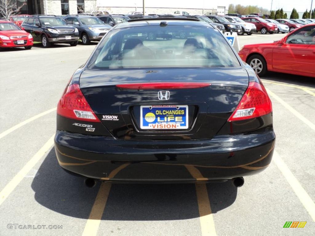 2006 Accord EX V6 Coupe - Nighthawk Black Pearl / Black photo #9