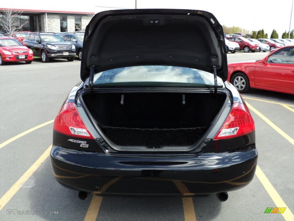 2006 Accord EX V6 Coupe - Nighthawk Black Pearl / Black photo #10