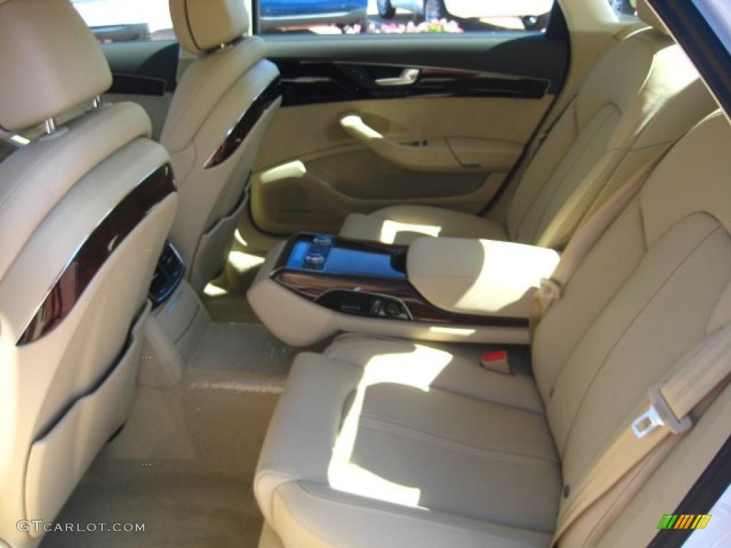 Velvet Beige Interior 2011 Audi A8 L 4.2 FSI quattro Photo #49102493