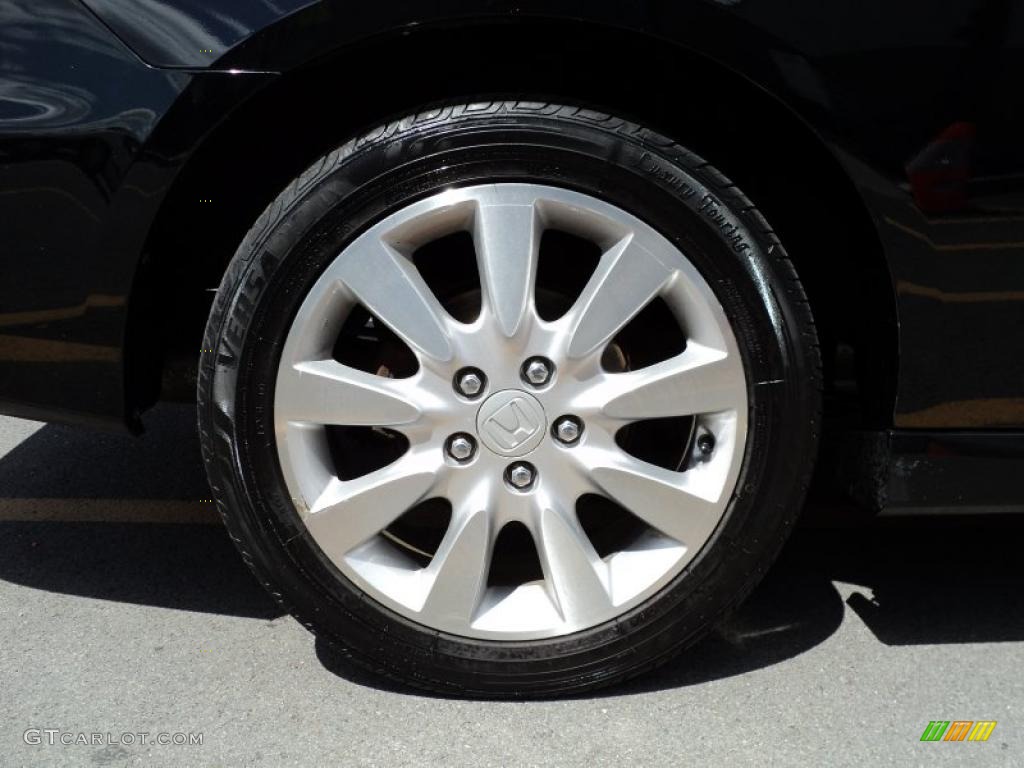 2006 Accord EX V6 Coupe - Nighthawk Black Pearl / Black photo #17