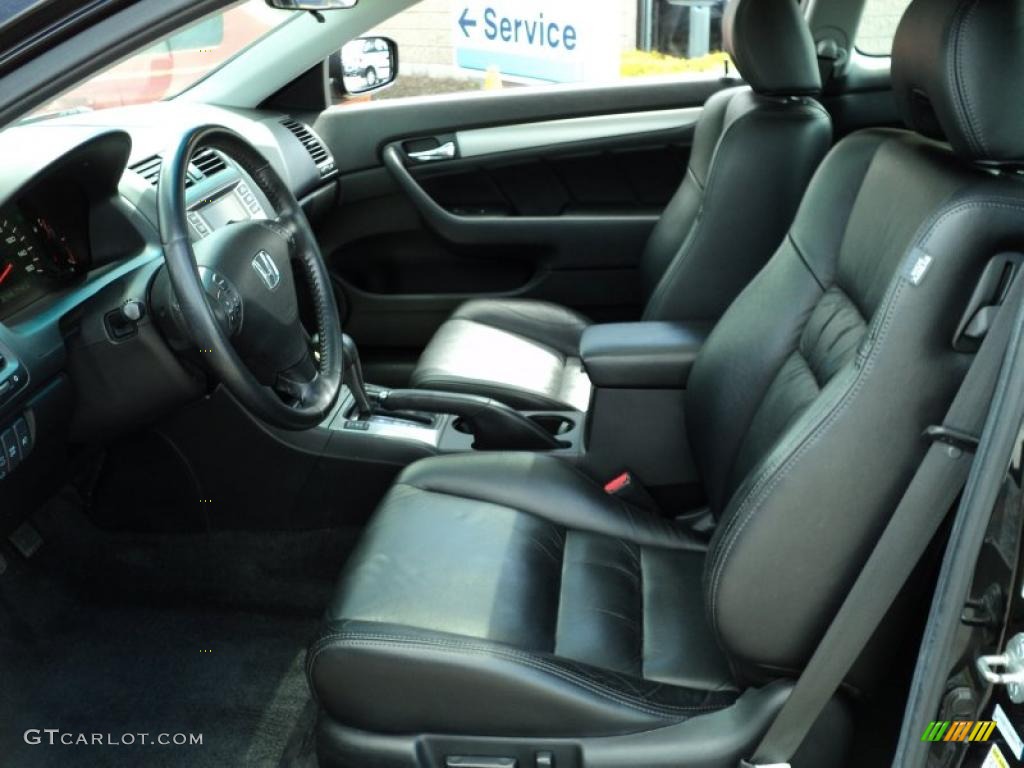2006 Accord EX V6 Coupe - Nighthawk Black Pearl / Black photo #20