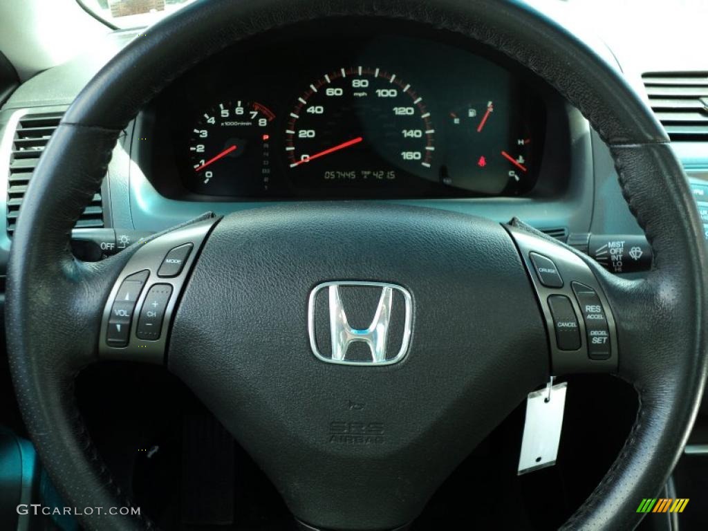 2006 Accord EX V6 Coupe - Nighthawk Black Pearl / Black photo #32