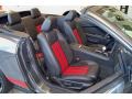 Charcoal Black/Red 2011 Ford Mustang Shelby GT500 SVT Performance Package Convertible Interior Color