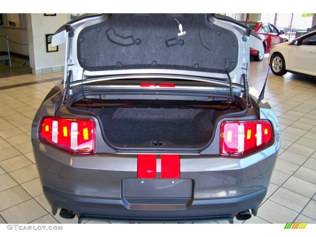 2011 Mustang Shelby GT500 SVT Performance Package Convertible - Sterling Gray Metallic / Charcoal Black/Red photo #25