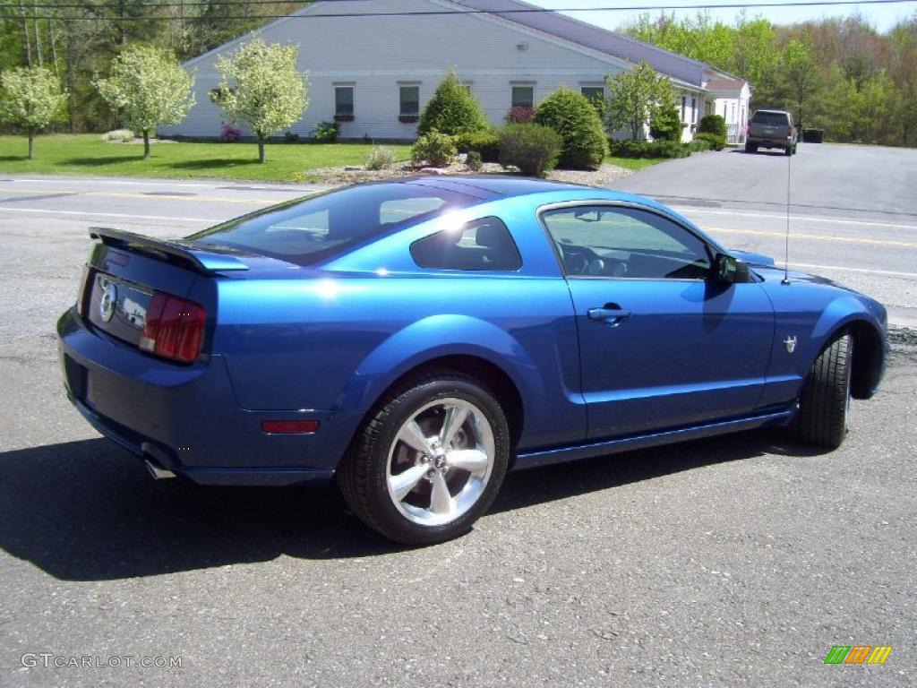 2009 Mustang GT Premium Coupe - Vista Blue Metallic / Dark Charcoal photo #4