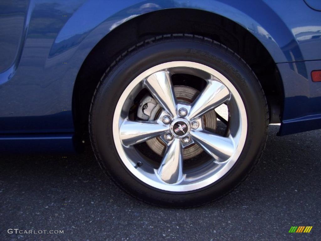 2009 Mustang GT Premium Coupe - Vista Blue Metallic / Dark Charcoal photo #11
