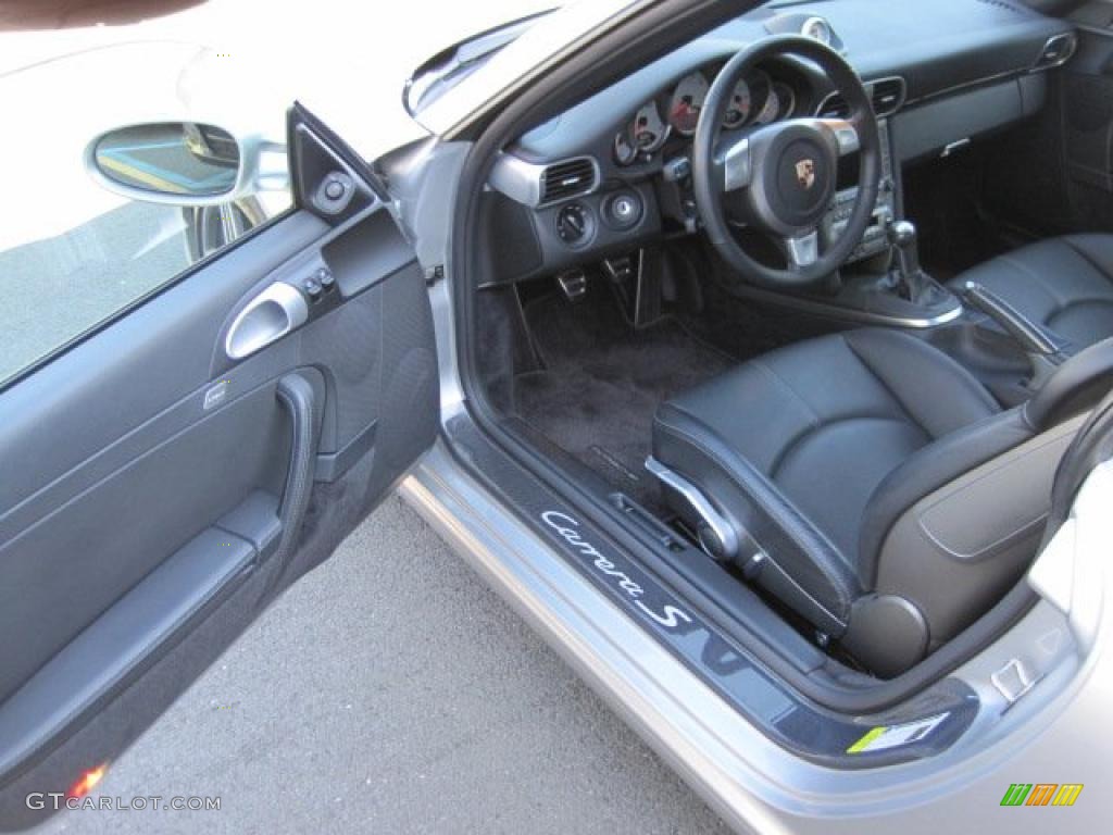 Black Interior 2007 Porsche 911 Carrera S Coupe Photo #49105826