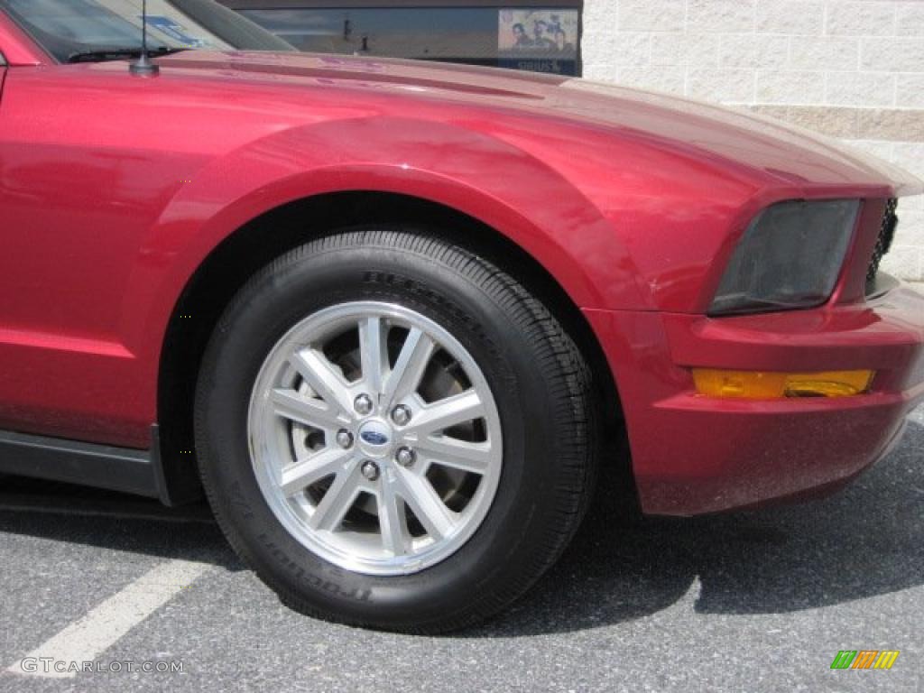2007 Mustang V6 Premium Convertible - Redfire Metallic / Dark Charcoal photo #4