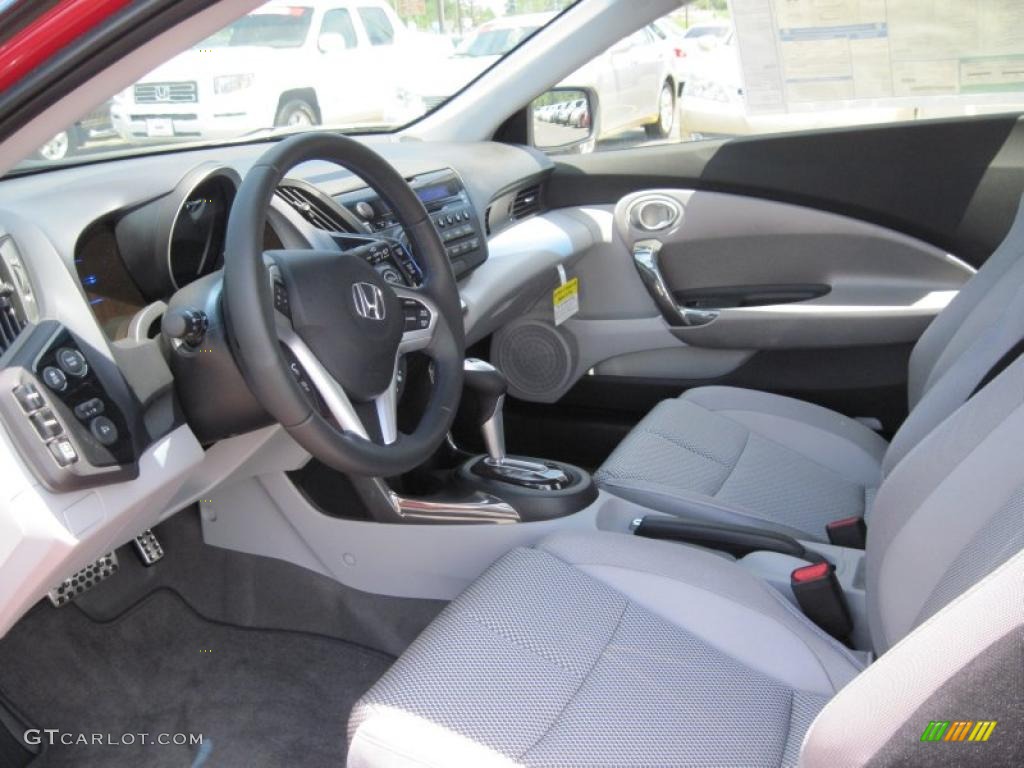 Gray Fabric Interior 2011 Honda CR-Z EX Sport Hybrid Photo #49108091