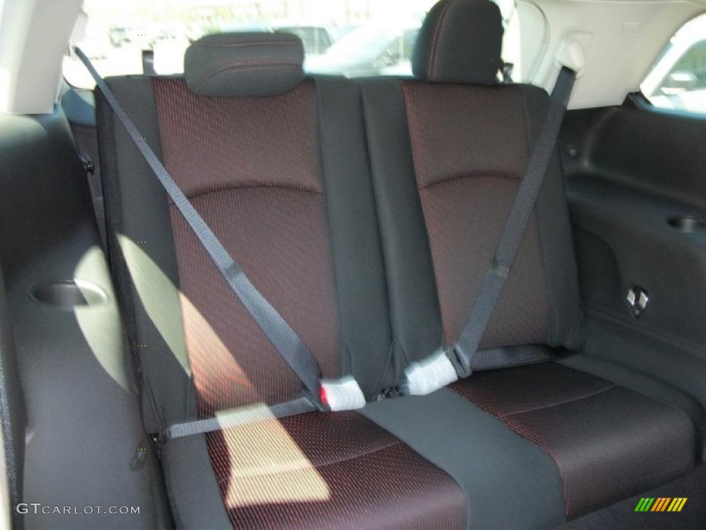 Black/Red Interior 2011 Dodge Journey R/T AWD Photo #49108157