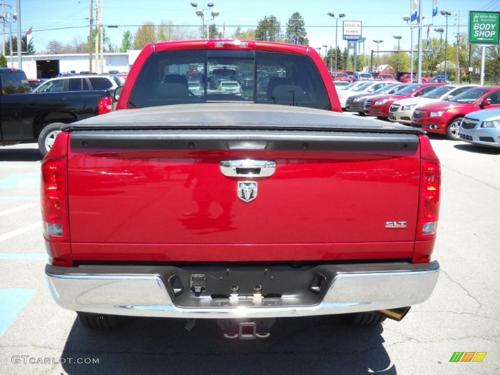 2006 Ram 1500 SLT Quad Cab - Inferno Red Crystal Pearl / Medium Slate Gray photo #4