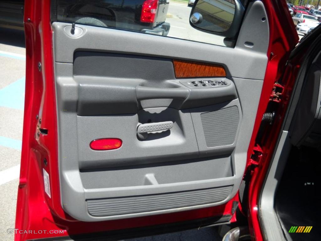 2006 Ram 1500 SLT Quad Cab - Inferno Red Crystal Pearl / Medium Slate Gray photo #8