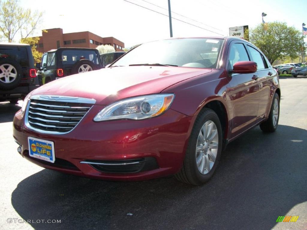 2011 200 Touring - Deep Cherry Red Crystal Pearl / Black/Light Frost Beige photo #1