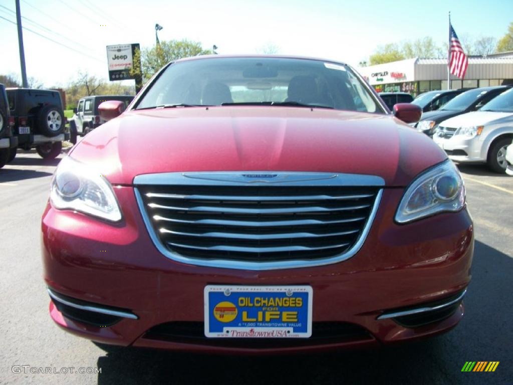 2011 200 Touring - Deep Cherry Red Crystal Pearl / Black/Light Frost Beige photo #8