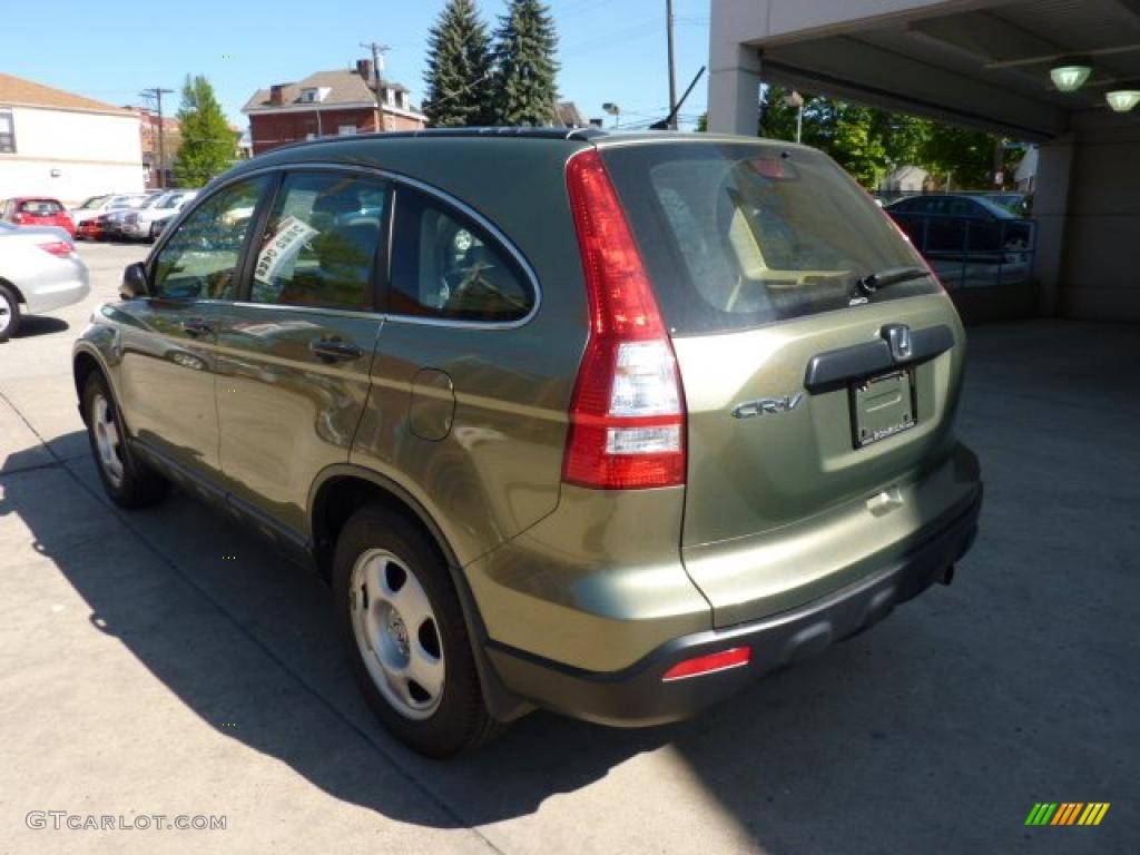 2008 CR-V LX 4WD - Green Tea Metallic / Ivory photo #2