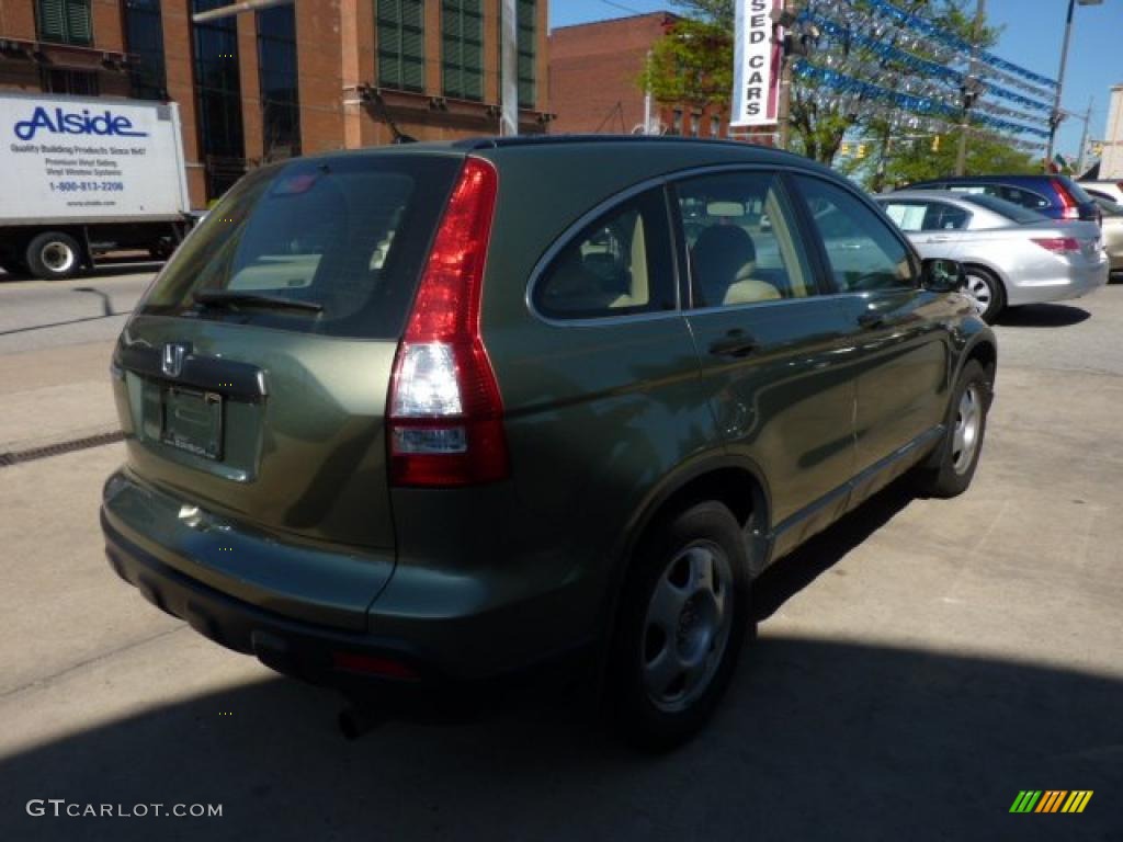 2008 CR-V LX 4WD - Green Tea Metallic / Ivory photo #4