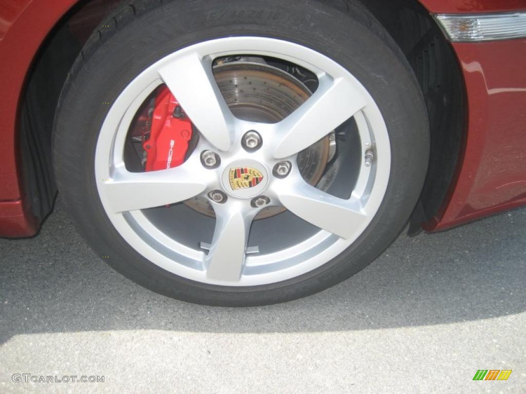 2008 Cayman S - Ruby Red Metallic / Sand Beige photo #33