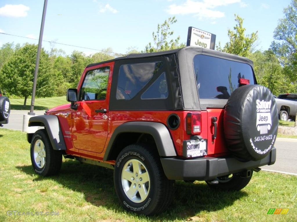 2011 Wrangler Sport S 4x4 - Flame Red / Black photo #4