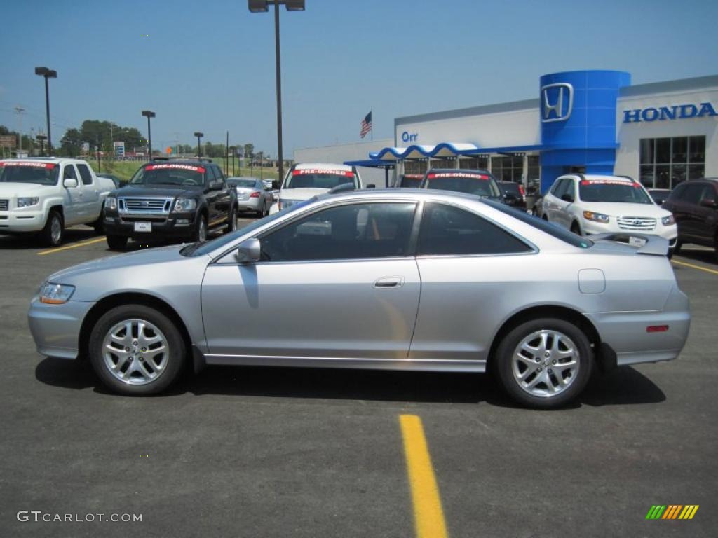 2002 Accord EX V6 Coupe - Satin Silver Metallic / Charcoal photo #2