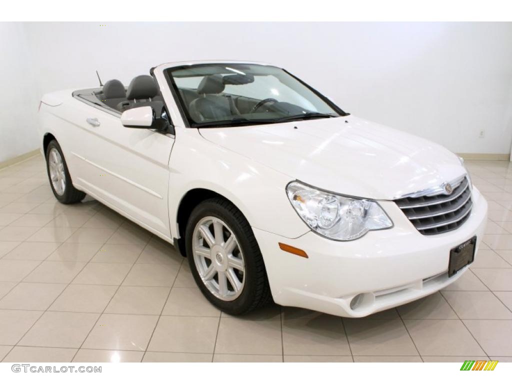 2008 Sebring Limited Convertible - Stone White / Dark Slate Gray/Light Slate Gray photo #1