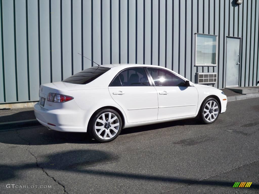 2006 MAZDA6 s Sport Sedan - Performance White / Beige photo #3