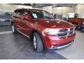 2011 Inferno Red Crystal Pearl Dodge Durango Crew  photo #4