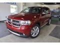 2011 Inferno Red Crystal Pearl Dodge Durango Crew Lux 4x4  photo #2