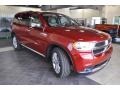 2011 Inferno Red Crystal Pearl Dodge Durango Crew Lux 4x4  photo #4