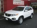 2011 Snow White Pearl Kia Sorento LX  photo #1