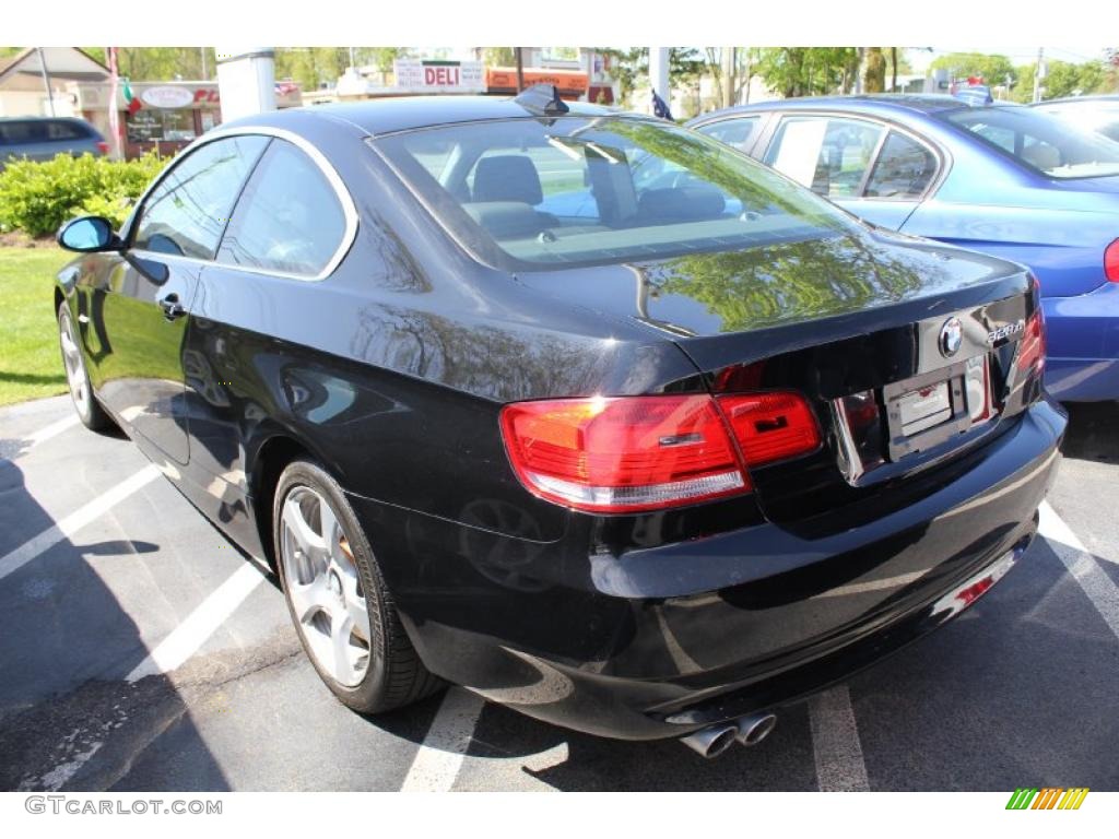 2008 3 Series 328xi Coupe - Jet Black / Black photo #3