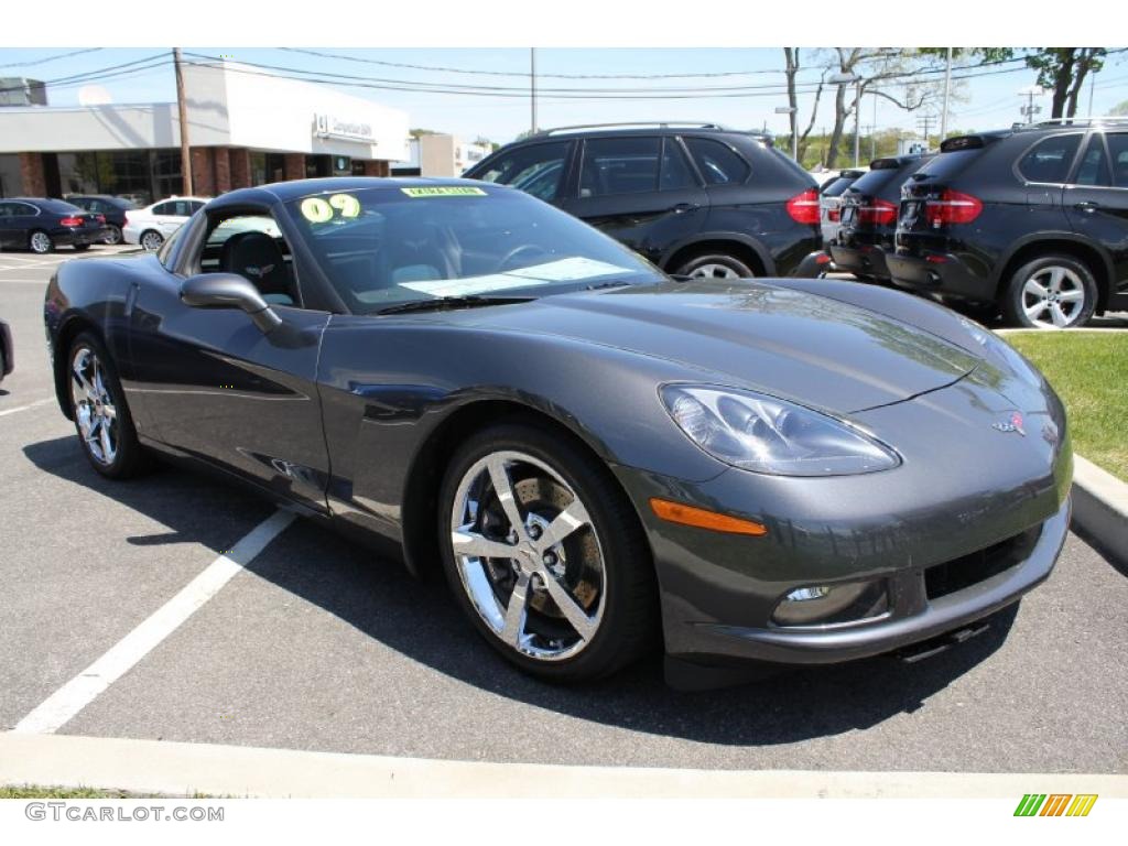Cyber Gray Metallic 2009 Chevrolet Corvette Coupe Exterior Photo #49117751