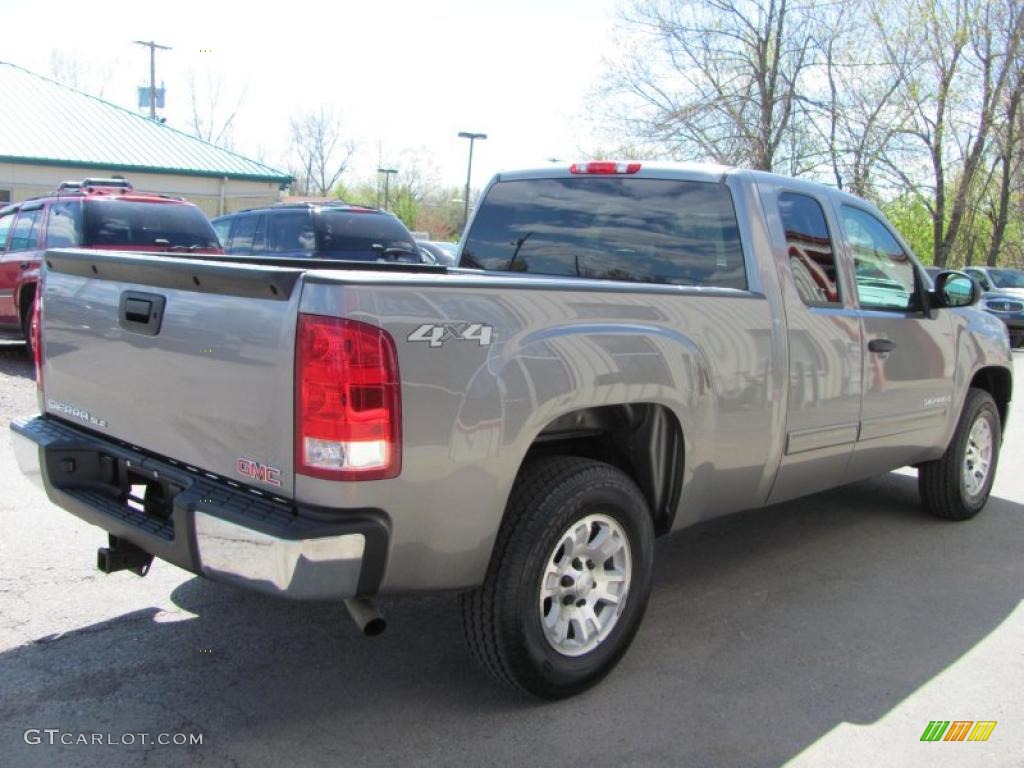 2008 Sierra 1500 SLE Extended Cab 4x4 - Steel Gray Metallic / Dark Titanium photo #15