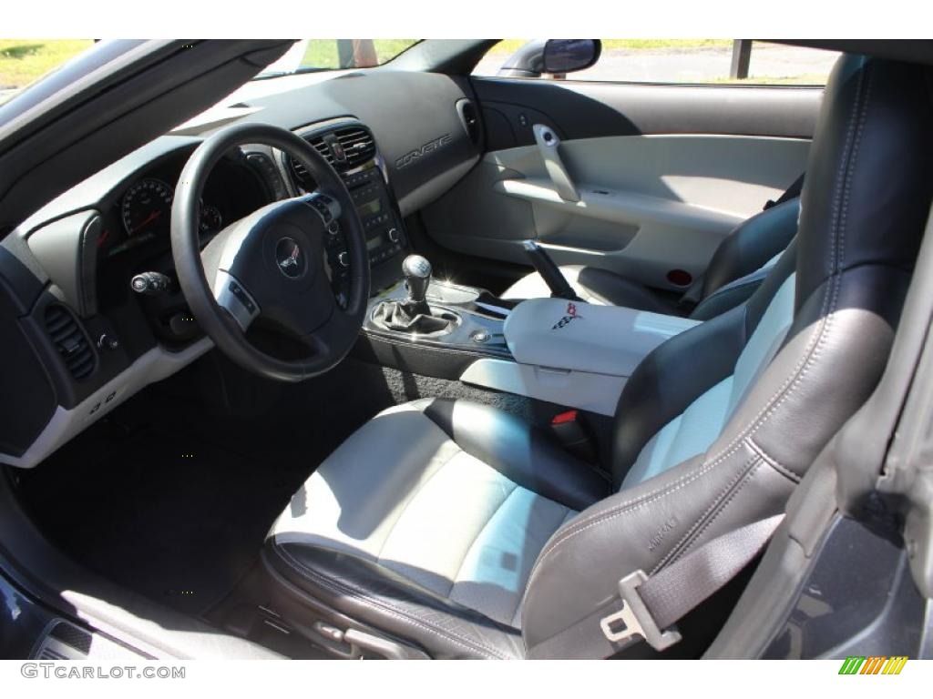 Ebony/Titanium Gray Interior 2009 Chevrolet Corvette Coupe Photo #49117826