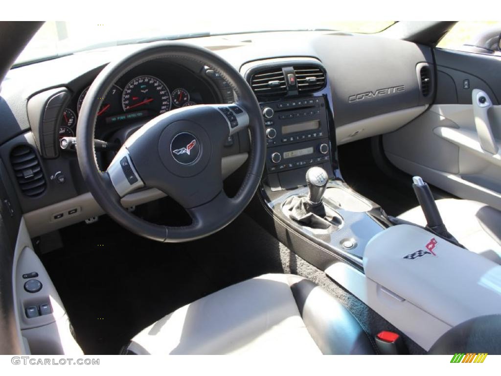 2009 Chevrolet Corvette Coupe Ebony/Titanium Gray Dashboard Photo #49117835