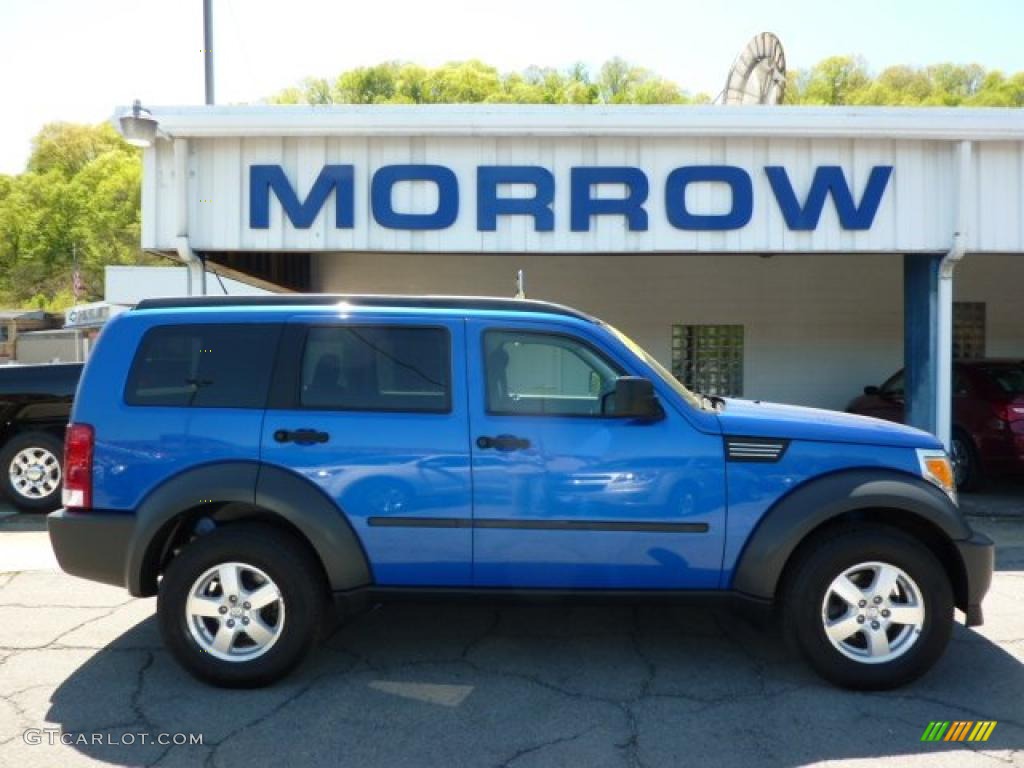 2007 Nitro SXT 4x4 - Electric Blue Pearl / Dark Slate Gray/Light Slate Gray photo #1