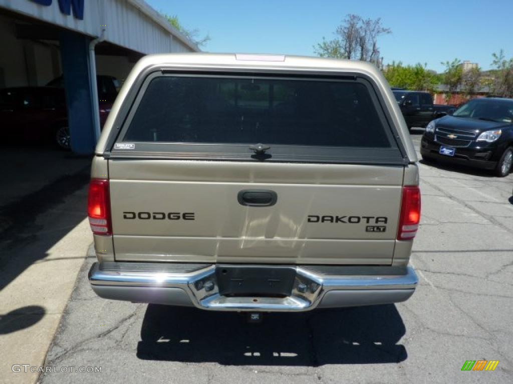 2003 Dakota SLT Quad Cab 4x4 - Light Almond Pearl / Taupe photo #9