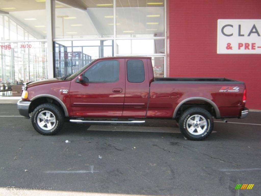 2003 F150 FX4 SuperCab 4x4 - Toreador Red Metallic / Medium Graphite Grey photo #2