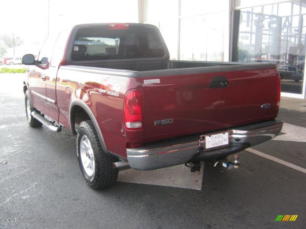 2003 F150 FX4 SuperCab 4x4 - Toreador Red Metallic / Medium Graphite Grey photo #3