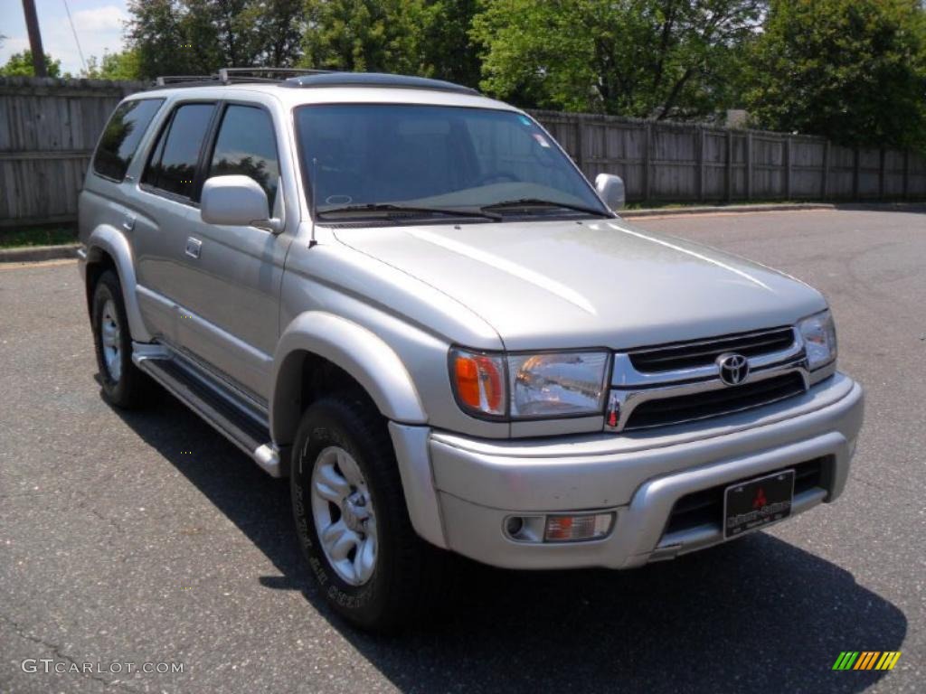 2002 4Runner Limited 4x4 - Millennium Silver Metallic / Oak photo #5