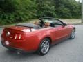 2010 Red Candy Metallic Ford Mustang V6 Premium Convertible  photo #3