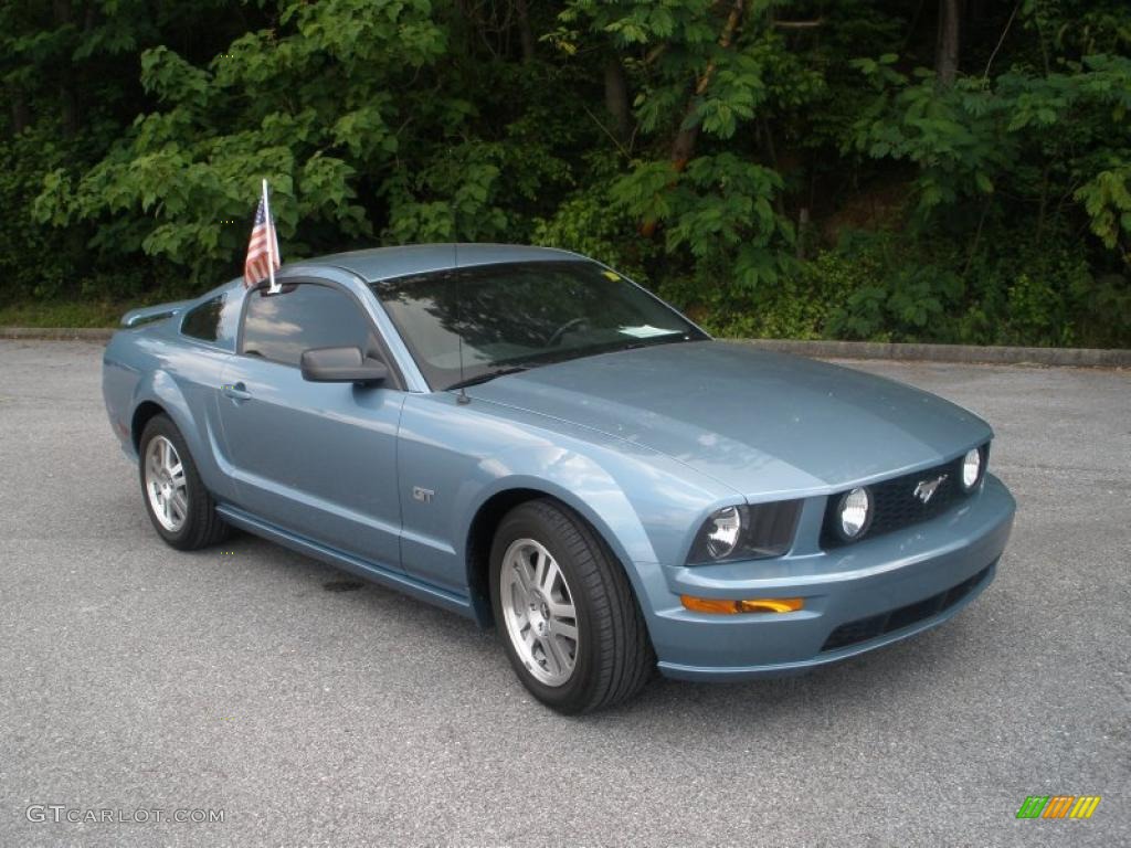Windveil Blue Metallic Ford Mustang