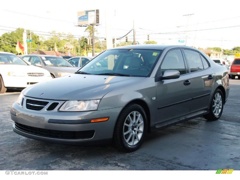 Steel Gray Metallic 2004 Saab 9-3 Linear Sedan Exterior Photo #49121867