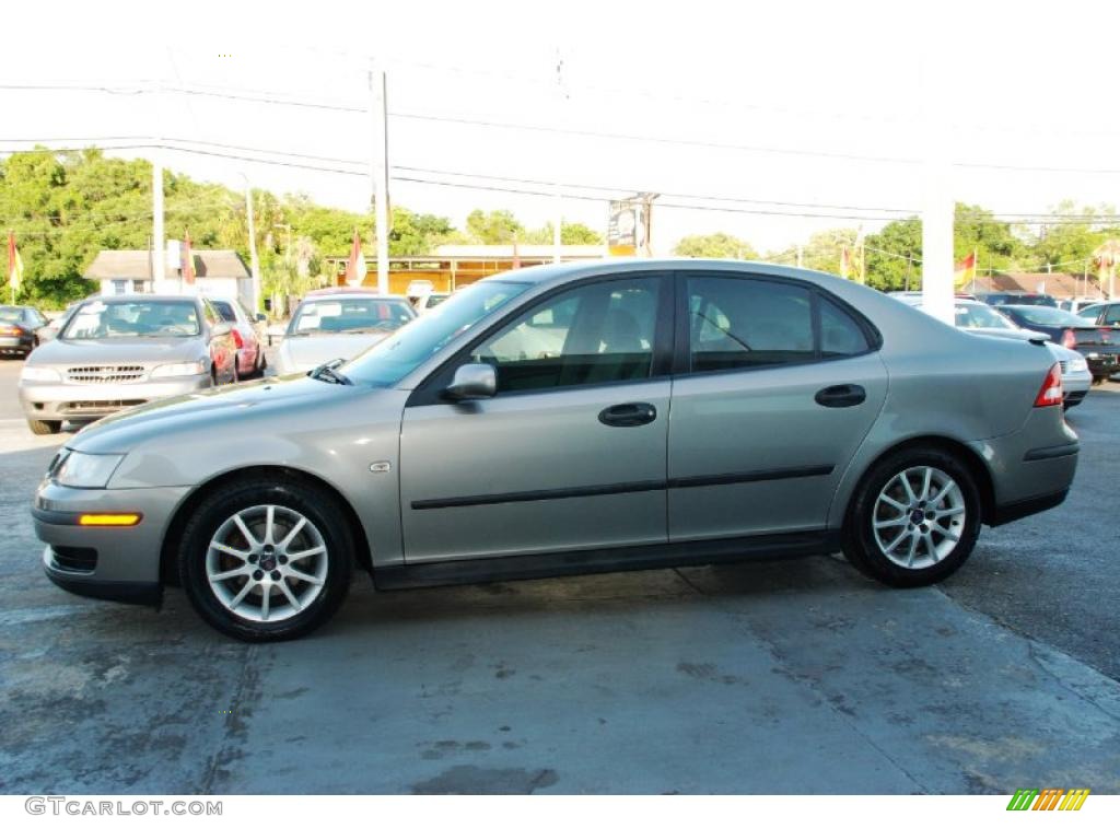 Steel Gray Metallic 2004 Saab 9-3 Linear Sedan Exterior Photo #49121897