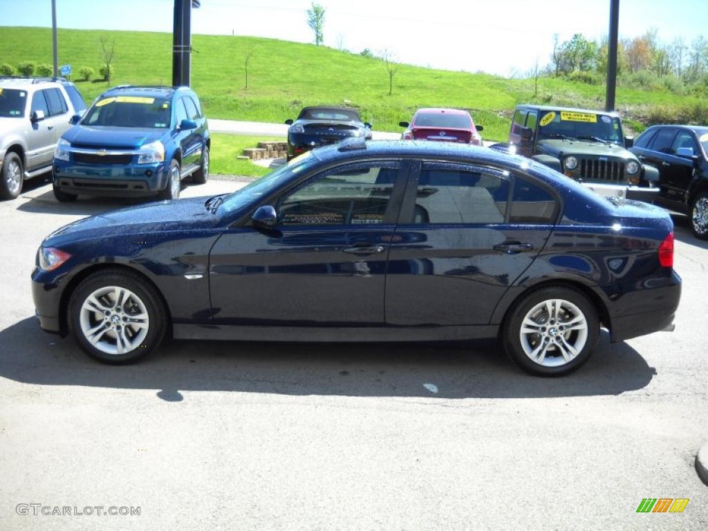 2008 3 Series 328xi Sedan - Monaco Blue Metallic / Beige photo #5