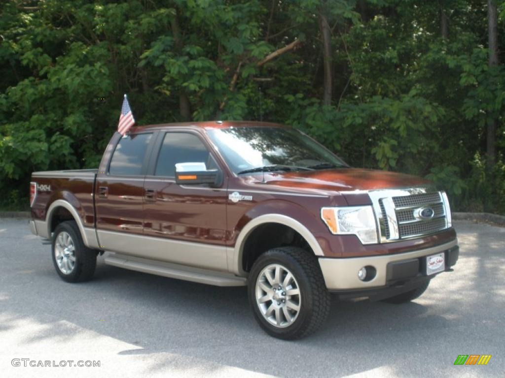 2010 F150 King Ranch SuperCrew 4x4 - Royal Red Metallic / Chapparal Leather photo #1