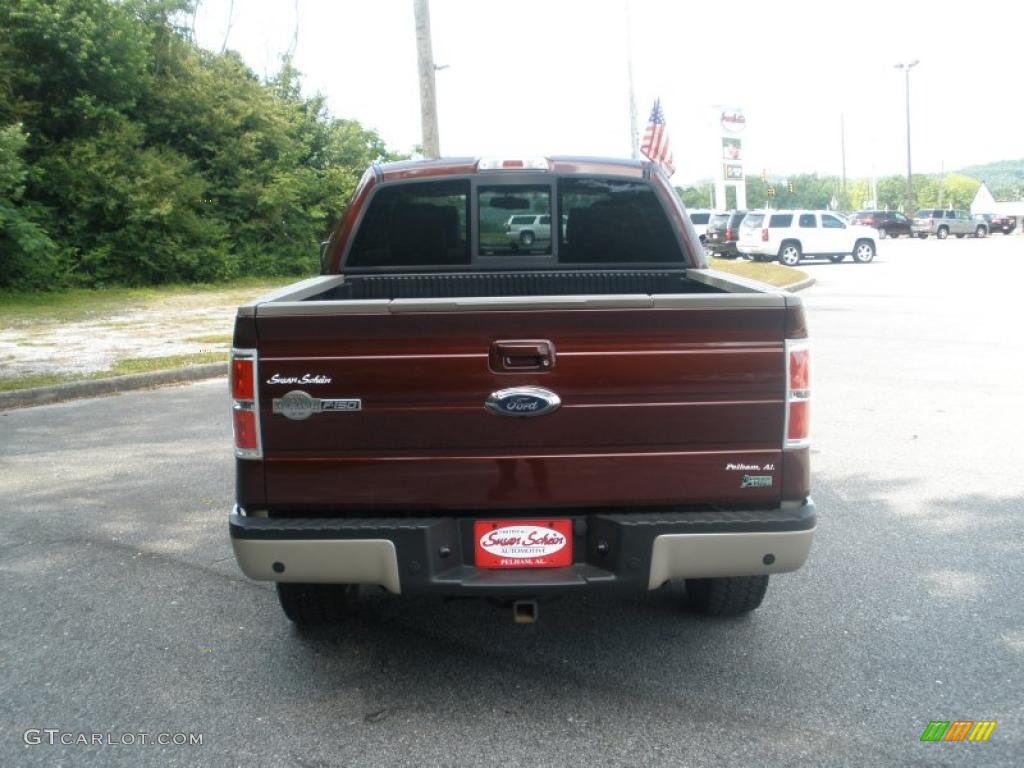 2010 F150 King Ranch SuperCrew 4x4 - Royal Red Metallic / Chapparal Leather photo #4